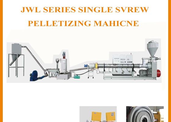 Solo plástico de Jwell del tornillo que granula reciclando la máquina