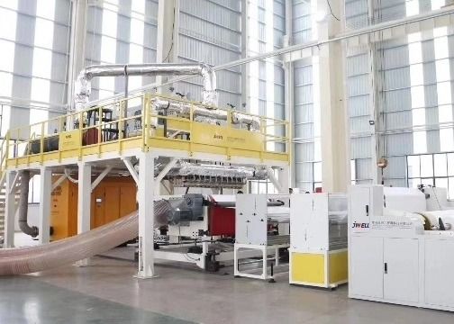Tornillo material PP de la máscara caliente de la maquinaria de JWELL el solo derrite la cadena de producción no tejida soplada
