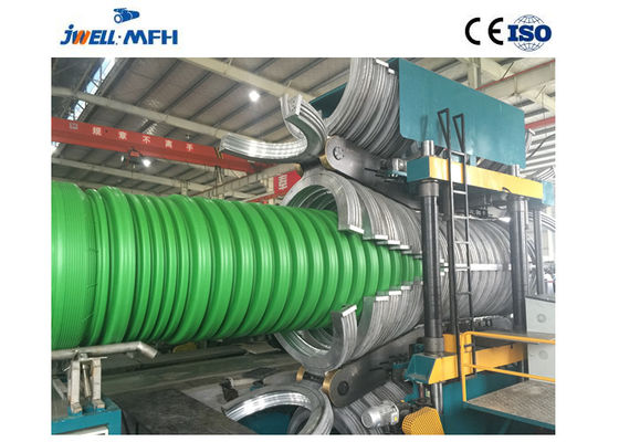 El HDPE PP dobla la máquina acanalada pared de la protuberancia del tubo de Dwc