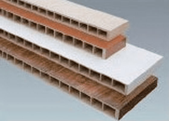 Máquina hueco de la protuberancia del perfil del Pvc de Wpc de la puerta de madera de JWELL