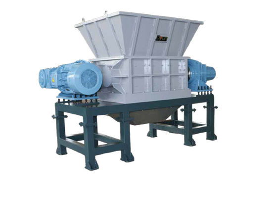 trituradora de reciclaje plástica de dos ejes de 1000kg h 22kw