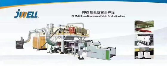 cadena de producción de material de la mascarilla de 2400m m 3200m m tela no tejida de los PP Meltblown que hace la máquina