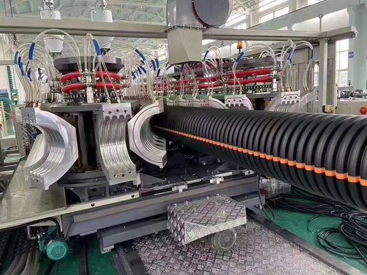 Tubo del PVC de los PP del HDPE que hace la máquina de la protuberancia del tubo de Dwc de la máquina
