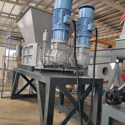 El tambor azul del HDPE hizo espuma trituradora de reciclaje plástica de AXIS del eje del envase cuatro