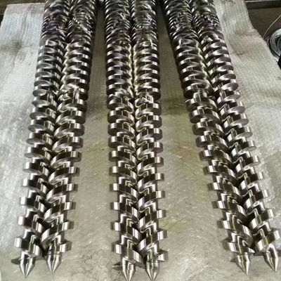 Barril cónico gemelo del tornillo del paralelo del tornillo del solo tornillo del extrusor