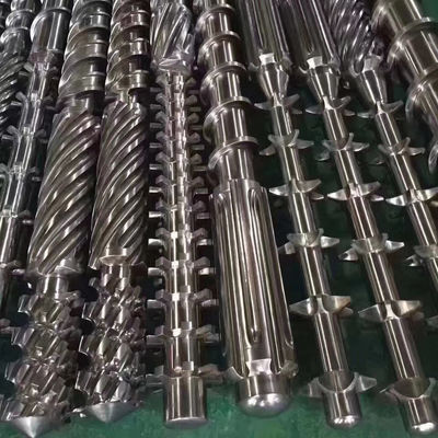 Barril cónico gemelo del tornillo del paralelo del tornillo del solo tornillo del extrusor